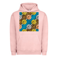 Pigment Salmon american football medal with leopard Urban Hoodie - BundleAndBundleShop