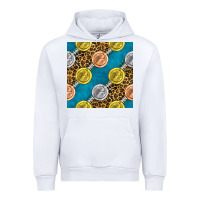 White american football medal with leopard Urban Hoodie - BundleAndBundleShop