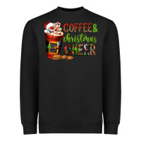 Black Coffee and Christmas cheer Heavyweight Sweatshirt - NancyCooperArtShop