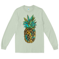 Matcha leopar turquoise pineapple Long Sleeve Tee - JahusDesignShop