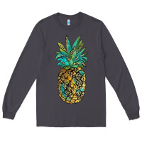 Smoke leopar turquoise pineapple Long Sleeve Tee - JahusDesignShop