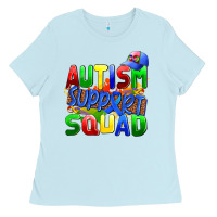 Baby Blue autısm support squad Ladies Tee - AdoDesignShop