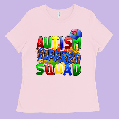 Autısm Support Squad Ladies Tee Designed By Adodesignshop