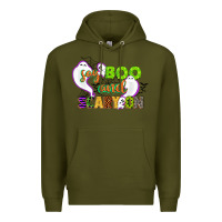 Army Green say boo and scary on Premium Hoodie - CowGirlArtShop