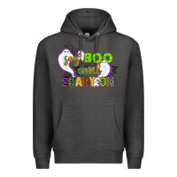 Charcoal Heather say boo and scary on Premium Hoodie - CowGirlArtShop