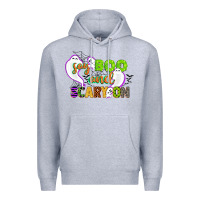 Heather Grey say boo and scary on Premium Hoodie - CowGirlArtShop