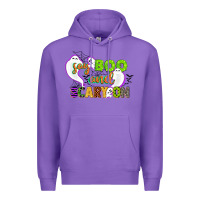 Purple say boo and scary on Premium Hoodie - CowGirlArtShop