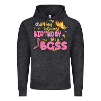 Vintage Black birthday boss Vintage Hoodie - MaliasSmallBusiness