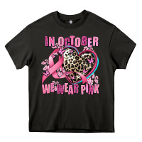 Asphalt western leopard  in october we wear pink heart Heavy Core Tee - AdoDesignShop