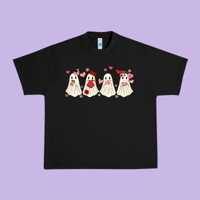Valentines Day Ghost Urban Heavy Tee Designed By Maliassmallbusiness