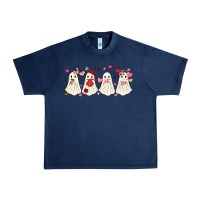 Navy valentines day ghost Urban Heavy Tee - MaliasSmallBusiness