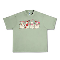 Oil Green valentines day ghost Urban Heavy Tee - MaliasSmallBusiness