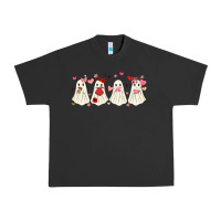 Pigment Black valentines day ghost Urban Heavy Tee - MaliasSmallBusiness