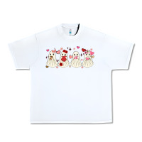 White valentines day ghost Urban Heavy Tee - MaliasSmallBusiness