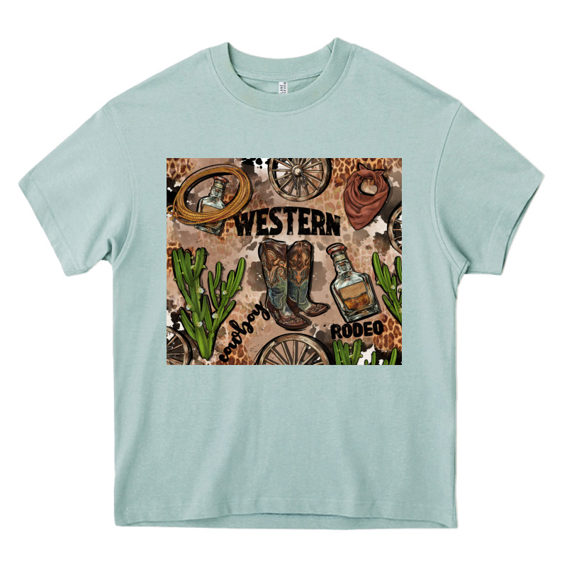 Western Rodeo Heavy Core Tee by AdoDesignShop | Teevron