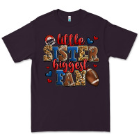 Plum little sister biggest fan american football Premium Tee - Jasminsmagicworld