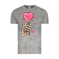 Cloud Rock skeleton hand with sugar valentines day Vintage Tee - MaliasSmallBusiness