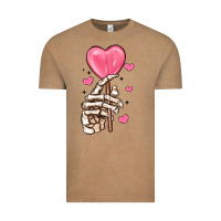 Vintage Coffee skeleton hand with sugar valentines day Vintage Tee - MaliasSmallBusiness