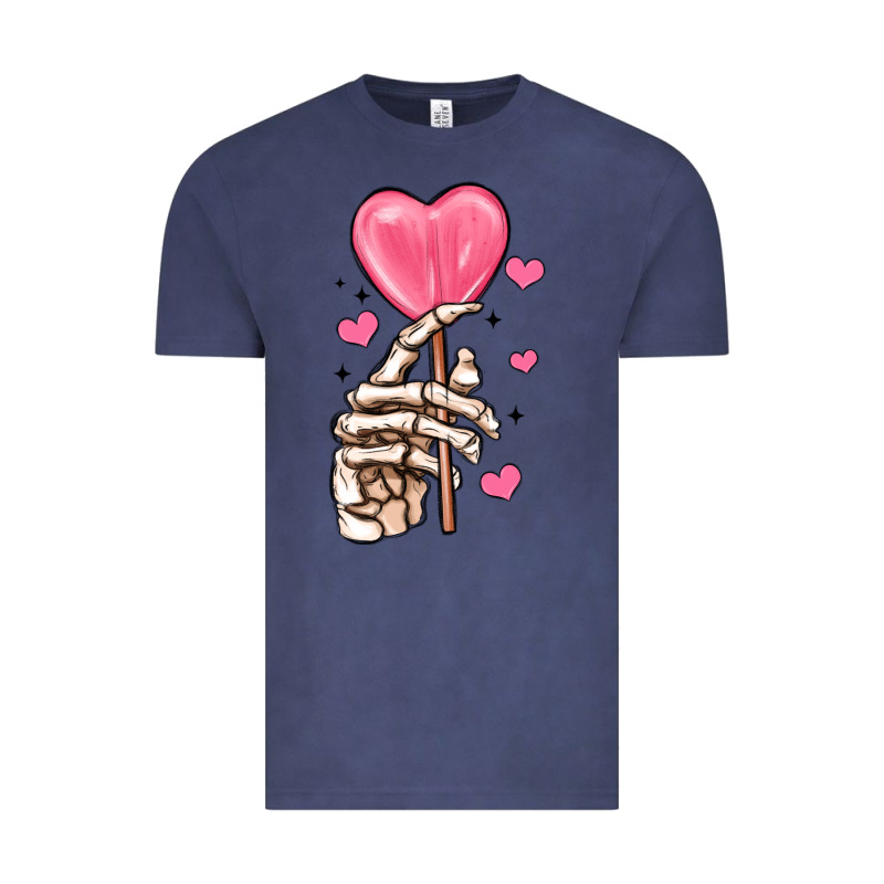 Skeleton Hand With Sugar Valentines Day Vintage Tee by MaliasSmallBusiness | Teevron
