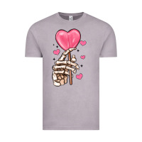 Vintage Zinc skeleton hand with sugar valentines day Vintage Tee - MaliasSmallBusiness