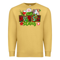 Antique Gold nurse claus christmas Premium Sweatshirt - CowGirlArtShop