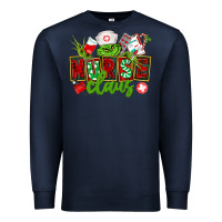Navy nurse claus christmas Premium Sweatshirt - CowGirlArtShop