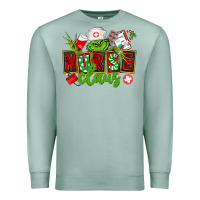 Seafoam nurse claus christmas Premium Sweatshirt - CowGirlArtShop