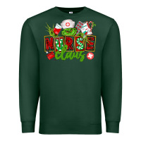 Sports Green nurse claus christmas Premium Sweatshirt - CowGirlArtShop