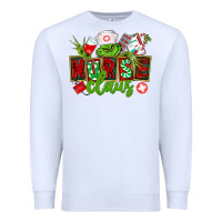 White nurse claus christmas Premium Sweatshirt - CowGirlArtShop