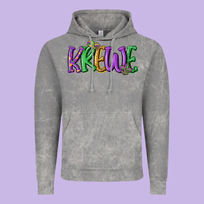 Mardi Gras Krewe Vintage Hoodie Designed By Maliassmallbusiness