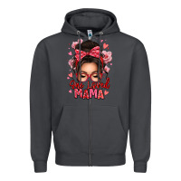 Smoke one loved mama messy bun Zipper Hoodie - texasbilliewilder