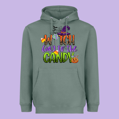 Witch Way To The Candy Heavyweight Hoodie Designed By Cowgirlartshop
