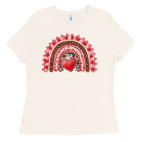 Bone valentines day rainbow with heart Ladies Tee - RanaPortraitStore