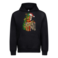 Foreset Green sorta merry sorta scary skeleton Urban Hoodie - FaDigitalArtStudio