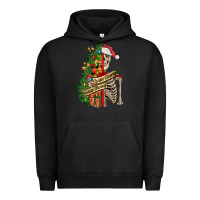 Pigment Black sorta merry sorta scary skeleton Urban Hoodie - FaDigitalArtStudio