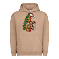 Pigment Burro sorta merry sorta scary skeleton Urban Hoodie - FaDigitalArtStudio