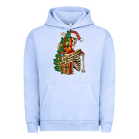 Pigment Grape Ice sorta merry sorta scary skeleton Urban Hoodie - FaDigitalArtStudio