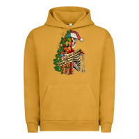 Pigment Peanut Butter sorta merry sorta scary skeleton Urban Hoodie - FaDigitalArtStudio