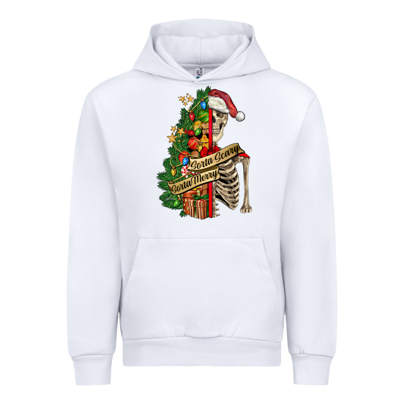 Sorta Merry Sorta Scary Skeleton Urban Hoodie by FaDigitalArtStudio | Teevron