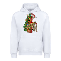 White sorta merry sorta scary skeleton Urban Hoodie - FaDigitalArtStudio