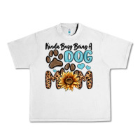Lunar Rock kinda busy being a dog mom Urban Heavy Tee - MaliasSmallBusiness