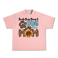 Salmon kinda busy being a dog mom Urban Heavy Tee - MaliasSmallBusiness