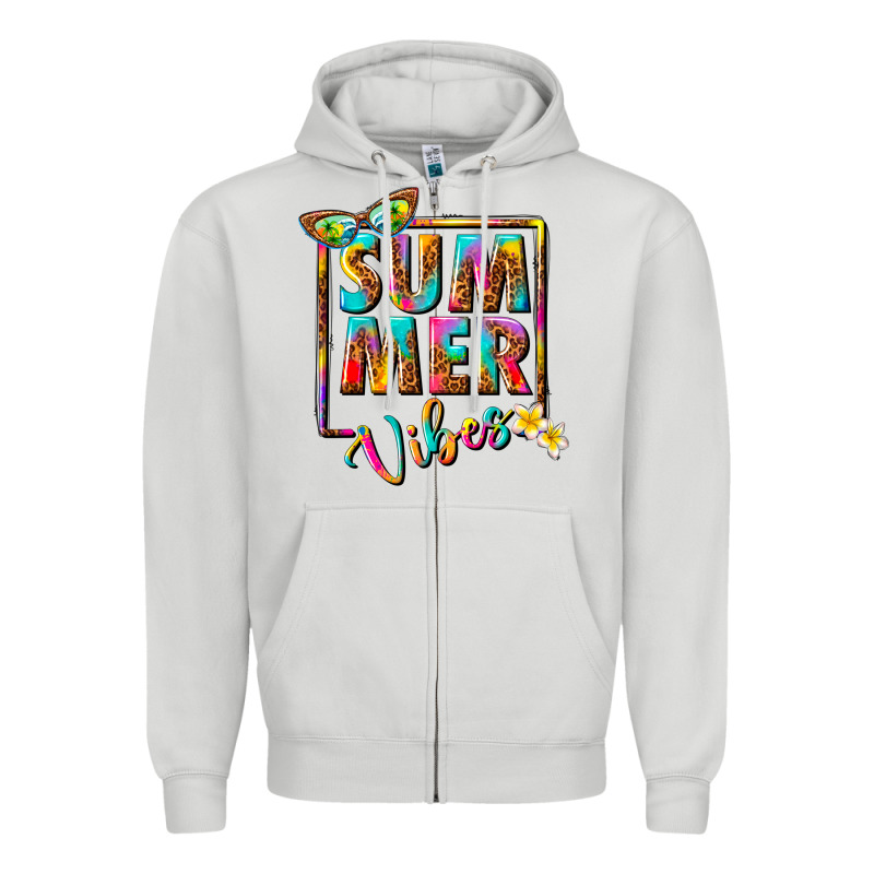 Summer Vibes Zipper Hoodie by NancyCooperArtShop | Teevron