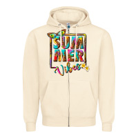 Sandshell summer vibes Zipper Hoodie - NancyCooperArtShop