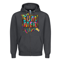 Smoke summer vibes Zipper Hoodie - NancyCooperArtShop