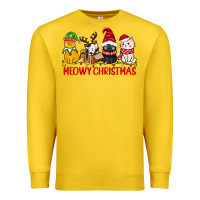 Lemon meowy christmas Premium Sweatshirt - CowGirlArtShop