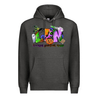 Charcoal Heather lpn licensed practical nurse Premium Hoodie - CowGirlArtShop