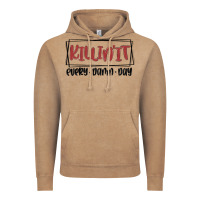 Vintage Coffee killin it every damn day Vintage Hoodie - MaliasSmallBusiness