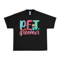 Black pet groomer Urban Heavy Tee - MaliasSmallBusiness