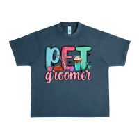 Midnight Navy pet groomer Urban Heavy Tee - MaliasSmallBusiness
